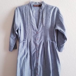 Speed Control New York Womens Button Up Tie Shirt